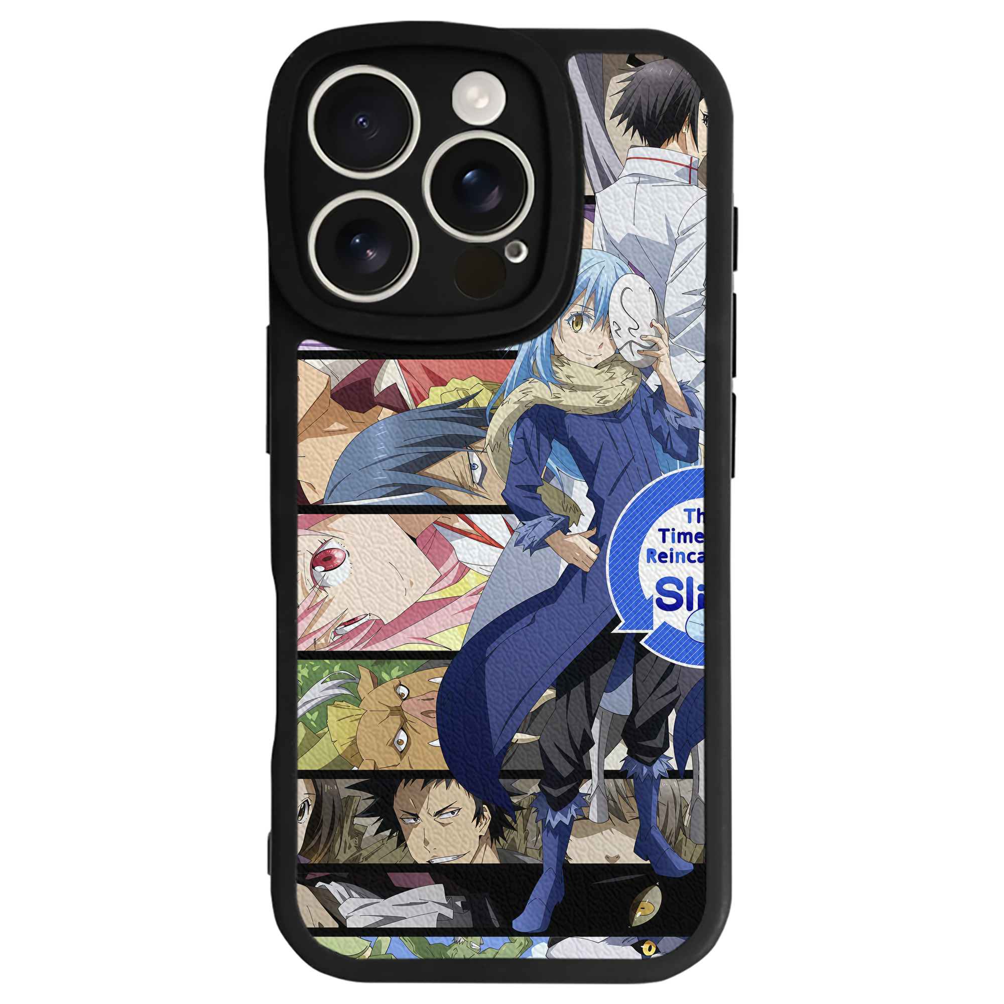 （画像用） 転スラ Regarding Reincarnated to Slime 【iPhone 16シリーズ対応】シリコンスマホケース（レザー調） 材質：シリコン